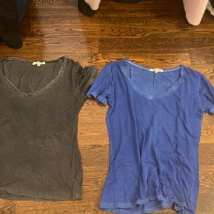 Cotton citizen Shirts. Gray is XS, blue is medium
